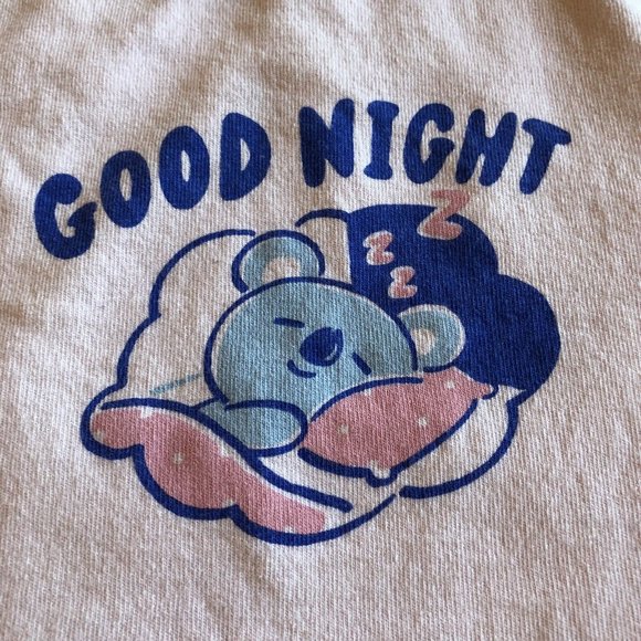 BT21 Pink T-Shirt Good Night Koala Bear Large - Picture 2 of 4